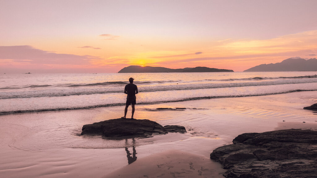 Langkawi travel guide: sunset at tengah beach